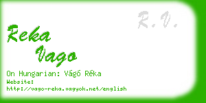 reka vago business card